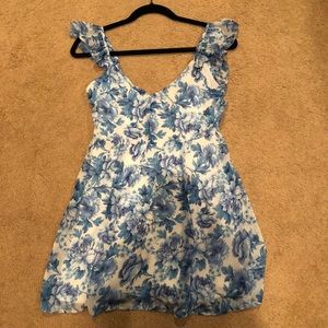 Planet Blue blue life floral sundress